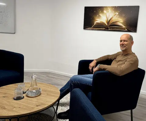 Behandlungsraum der Praxis für Hypnose in Iserlohn